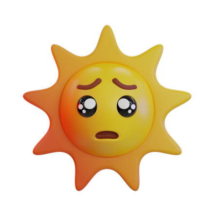 Sol implorando emoji  3D Icon