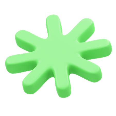 Sol verde  3D Icon