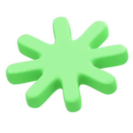 Sol verde  3D Icon