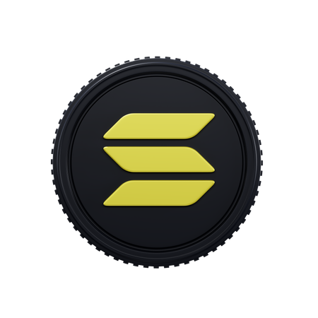 Solana  3D Icon