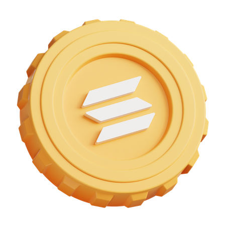Solana  3D Icon