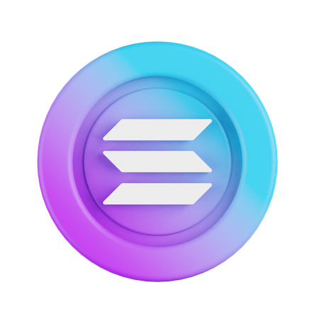 Solana  3D Icon