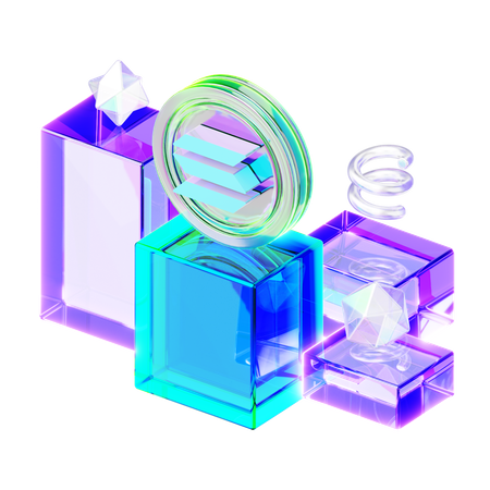 Solana  3D Icon