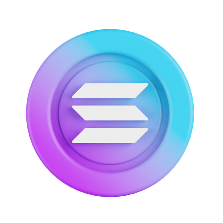 Solana  3D Icon