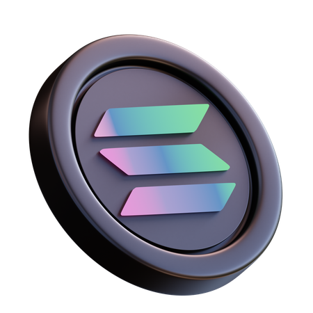 Solana  3D Icon