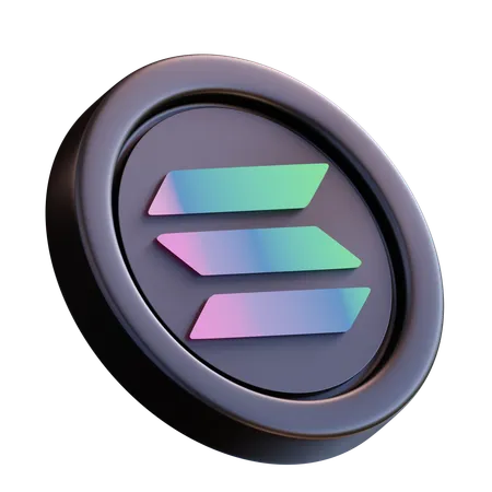 Solana  3D Icon