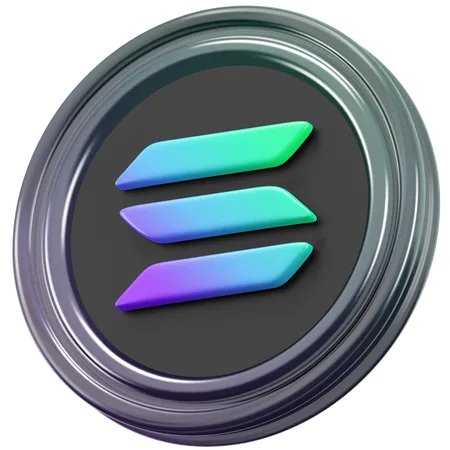 Solana  3D Icon