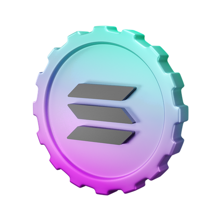 Solana  3D Icon