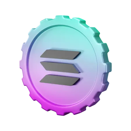 Solana  3D Icon