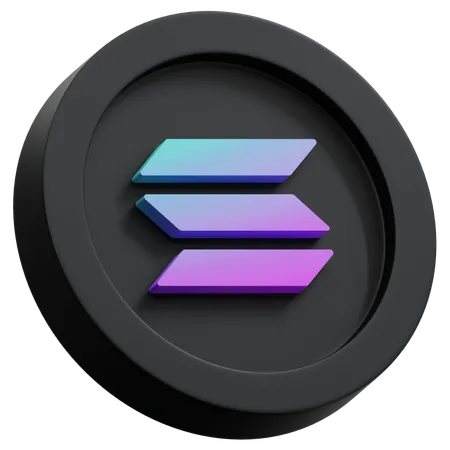 Solana  3D Icon