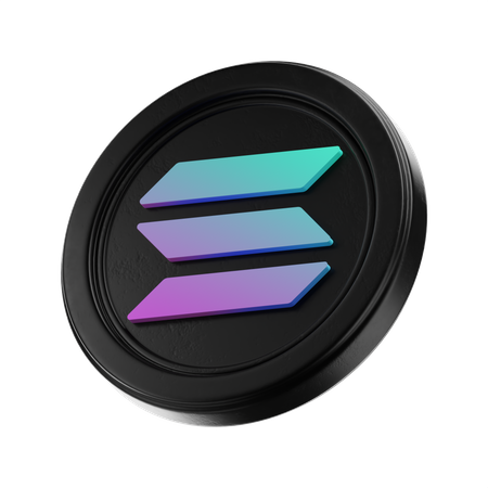 Solana  3D Icon