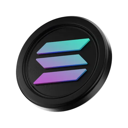 Solana  3D Icon