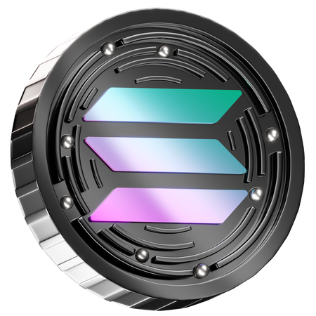 Solana  3D Icon