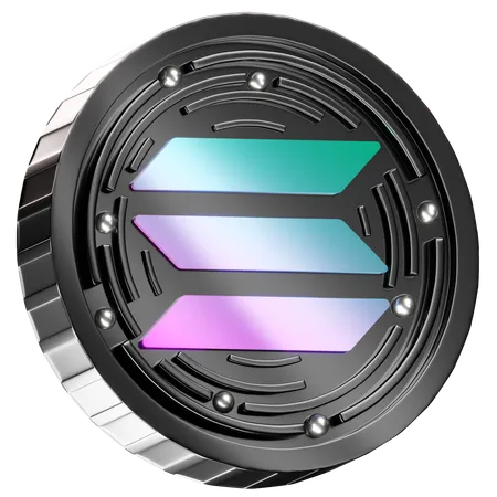 Solana  3D Icon