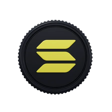 Solana  3D Icon