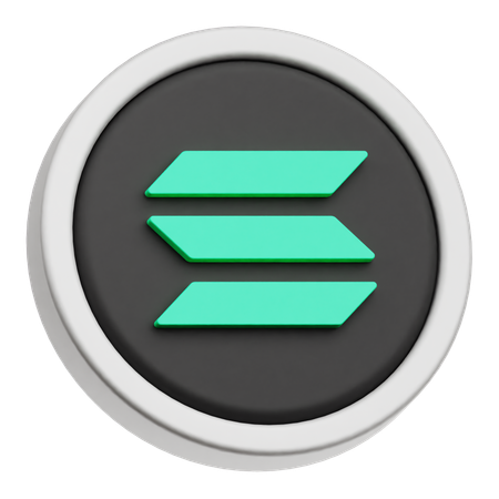 Solana  3D Icon