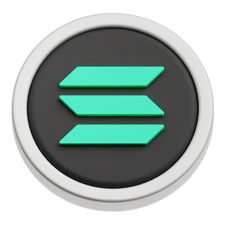 Solana  3D Icon