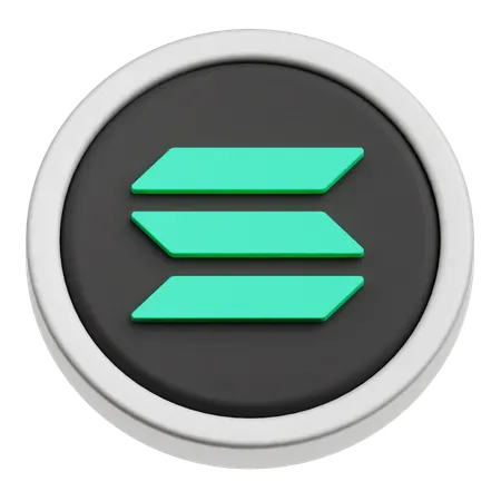Solana  3D Icon