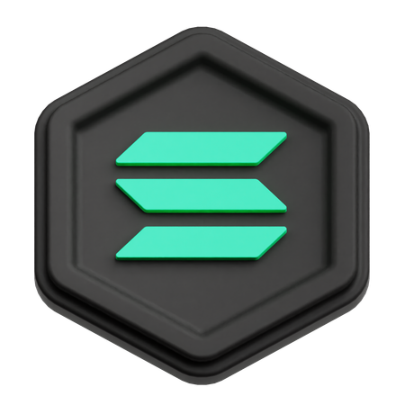 Solana  3D Icon