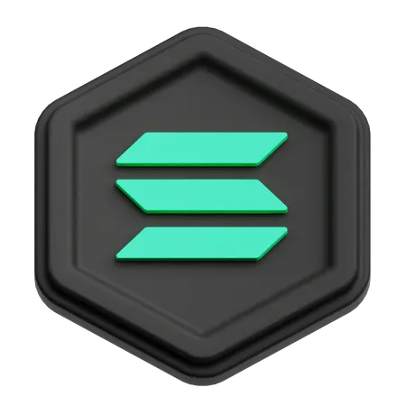 Solana  3D Icon