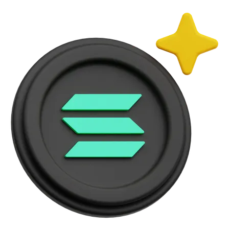 Solana  3D Icon