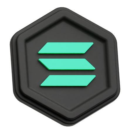 Solana  3D Icon