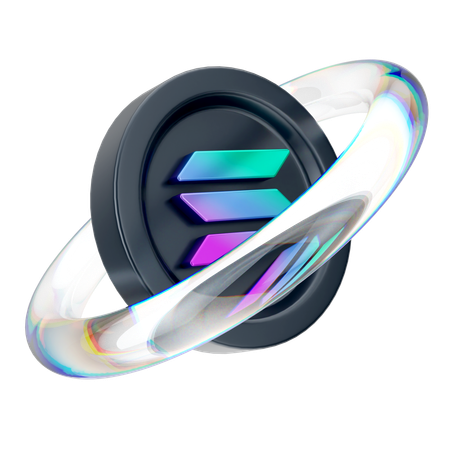 Solana  3D Icon