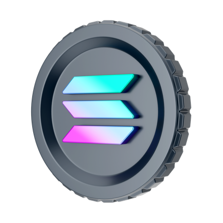 Solana  3D Icon