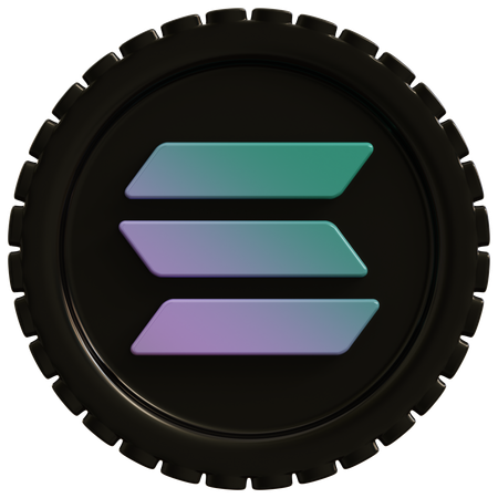 Solana  3D Icon