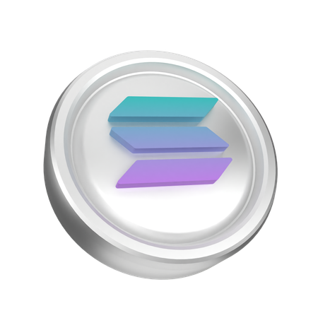 Solana  3D Icon