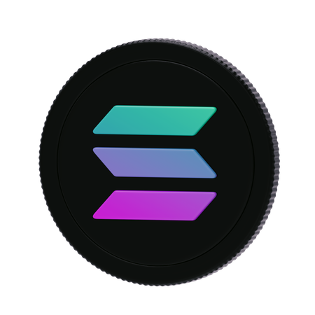 Solana  3D Icon