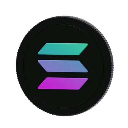 Solana  3D Icon