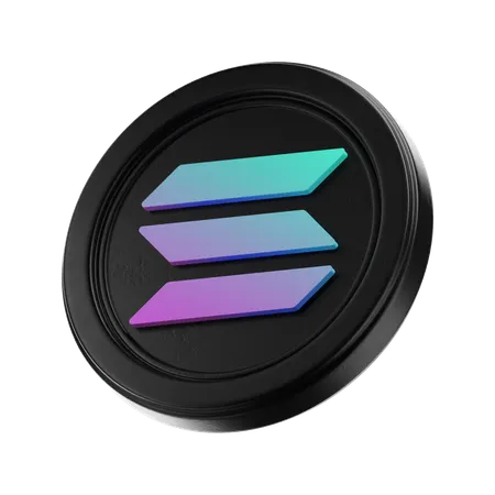 Solana  3D Icon