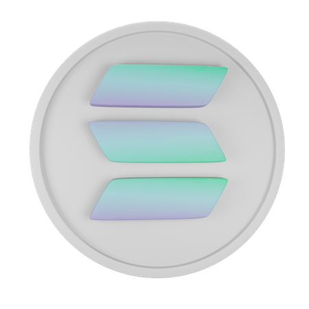 Solana  3D Icon