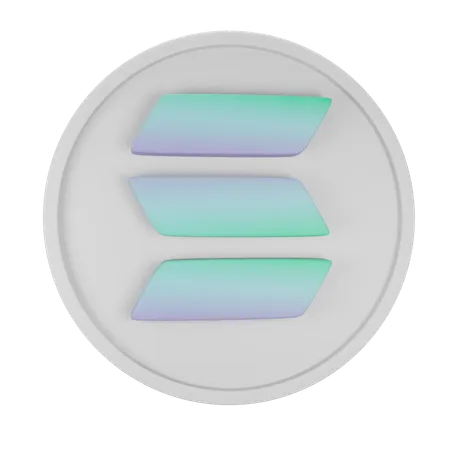 Solana  3D Icon