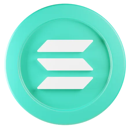 Solana  3D Icon