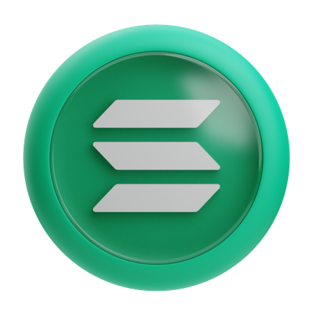 Solana  3D Icon