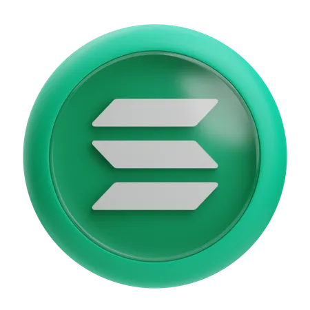 Solana  3D Icon