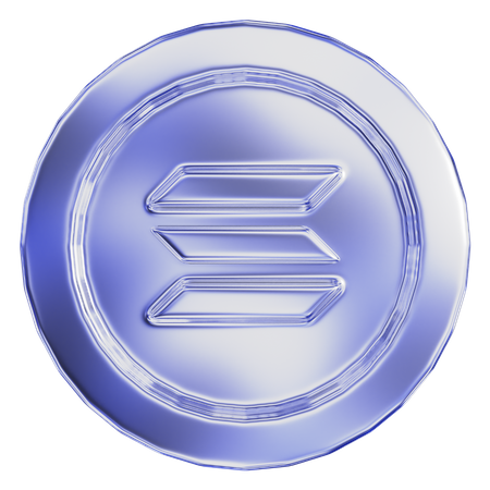 Solana  3D Icon