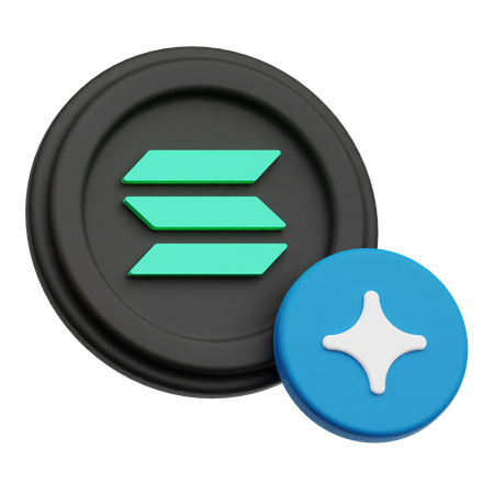 Solana  3D Icon