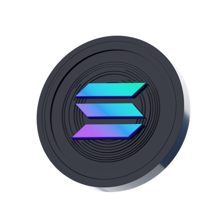 Solana  3D Icon