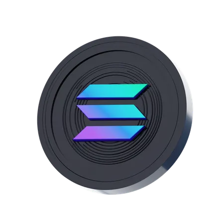 Solana  3D Icon