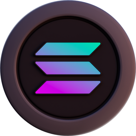 Solana  3D Icon