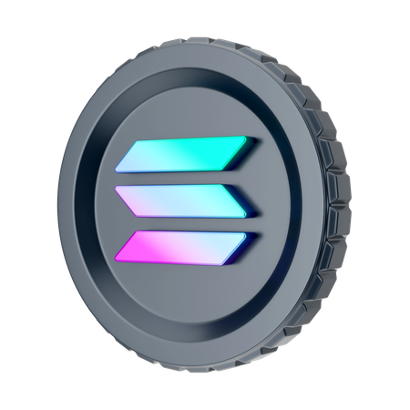 Solana  3D Icon
