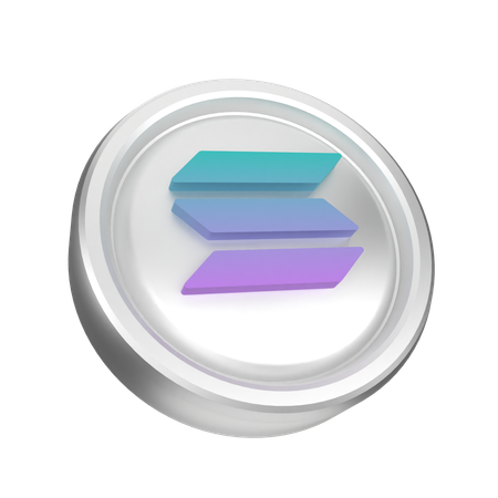 Solana  3D Icon