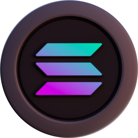 Solana  3D Icon