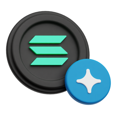 Solana  3D Icon