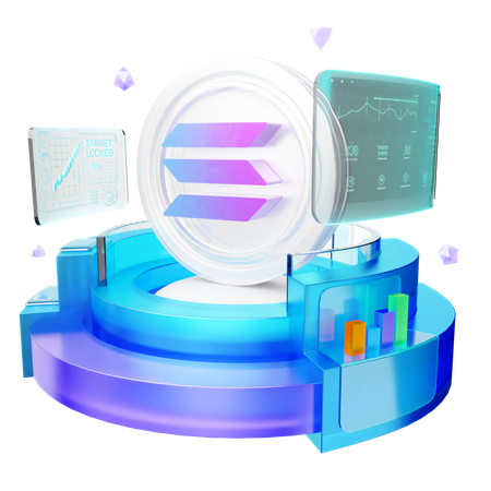 Solana  3D Icon