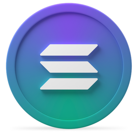 Solana  3D Icon