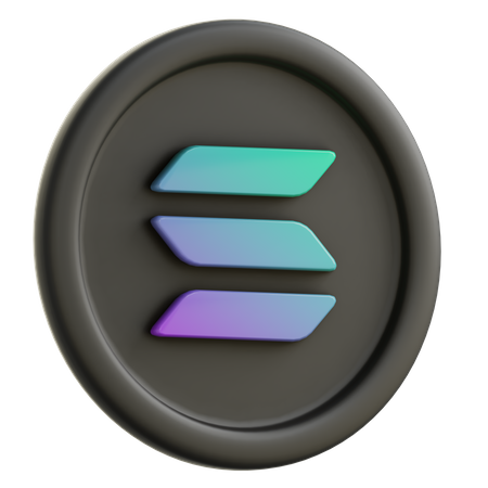 Solana  3D Icon